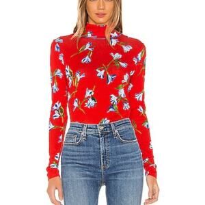 Floral Red Women's Top